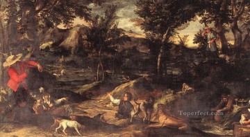Annibale Carracci Painting - Hunting Baroque Annibale Carracci
